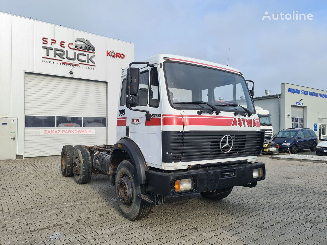 грузовик шасси Mercedes-Benz SK 2422, V6, Steel /Air, Manual