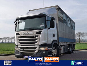 грузовик штора Scania G450 met palfinger kooiaa