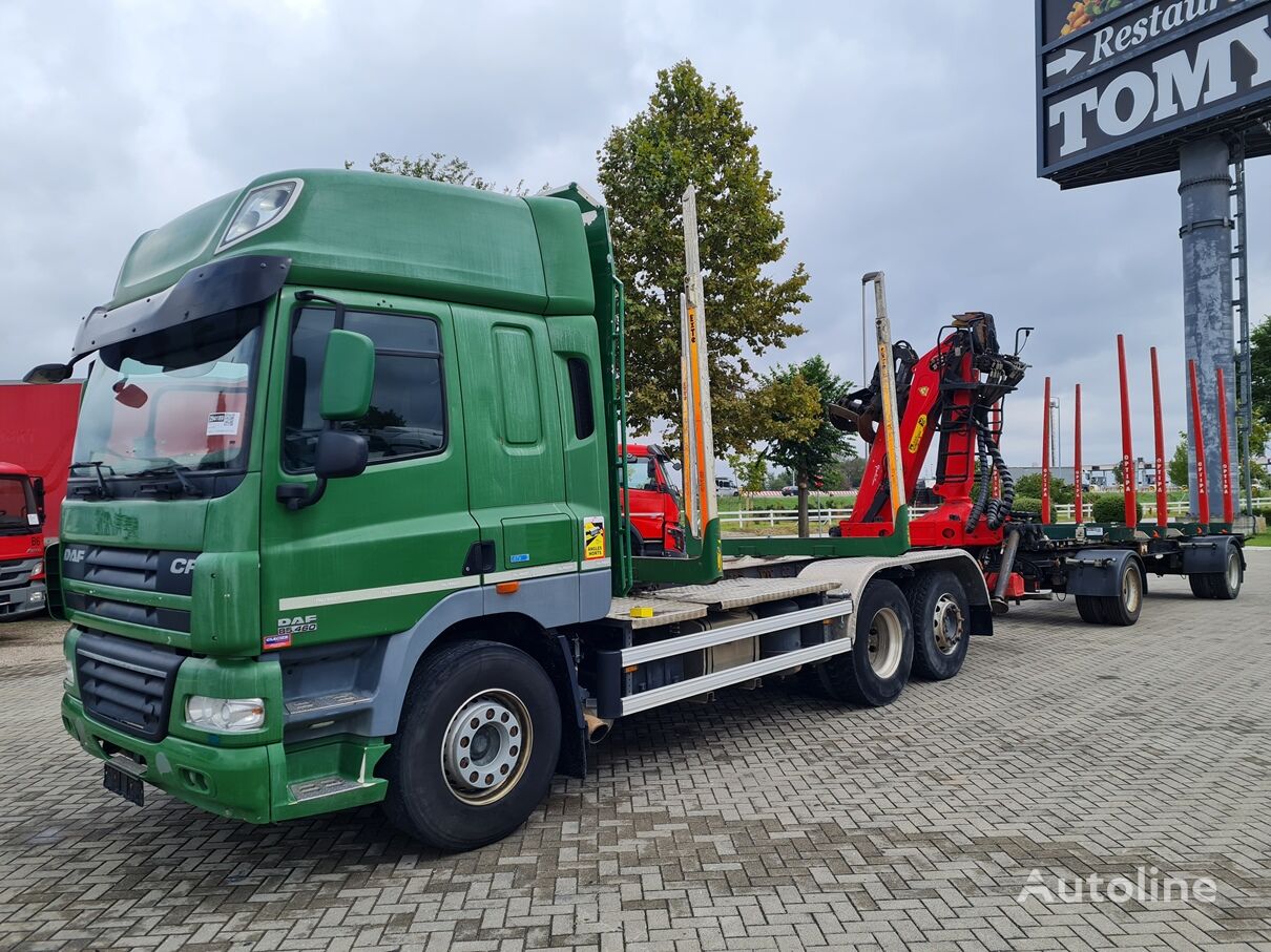 лесовоз DAF CF 460 + прицеп лесовоз