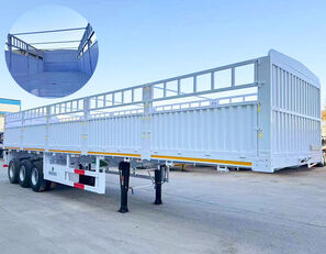 новый полуприцеп скотовоз 3 Axle Cargo Fence Semi Trailer for Sale in Nigeria